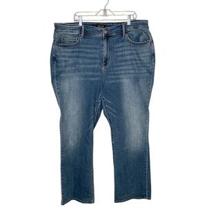 Judy Blue High Rise Boot Cut Jeans Size 22W Raw Distressed Hem Style J882547